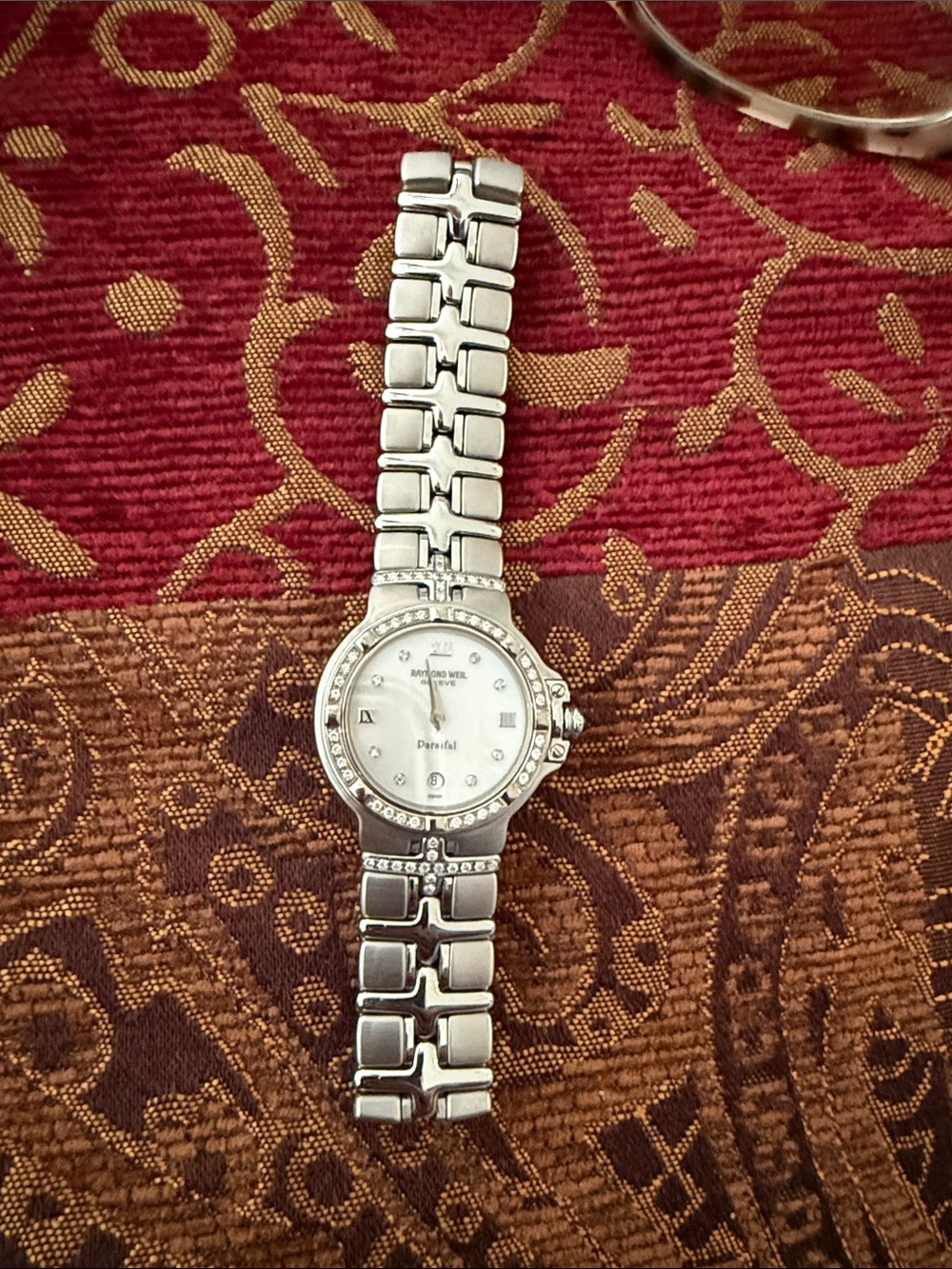 Stainless Steele and Diamond Raymond Weil Parsifal Watch